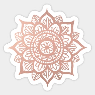 Rose Gold Mandala Sticker